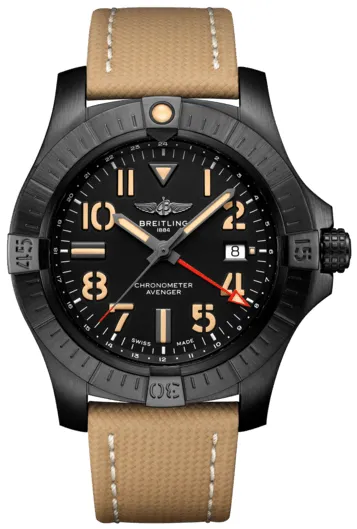 Breitling Avenger V32395101B1X1 45mm Titanium and Black DLC Black 1