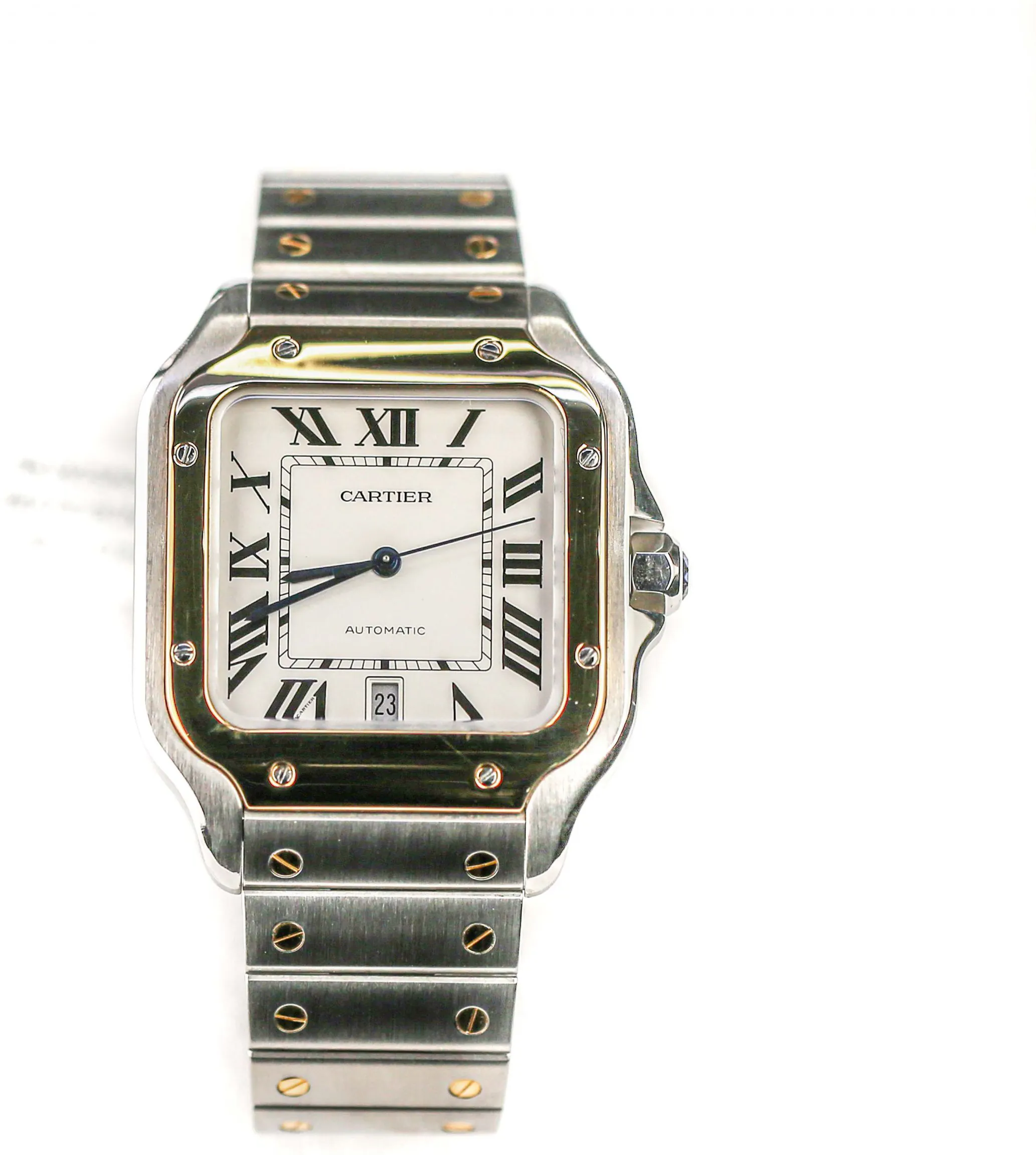 Cartier Santos W2SA0009 40mm Yellow gold and Stainless steel Silver 1