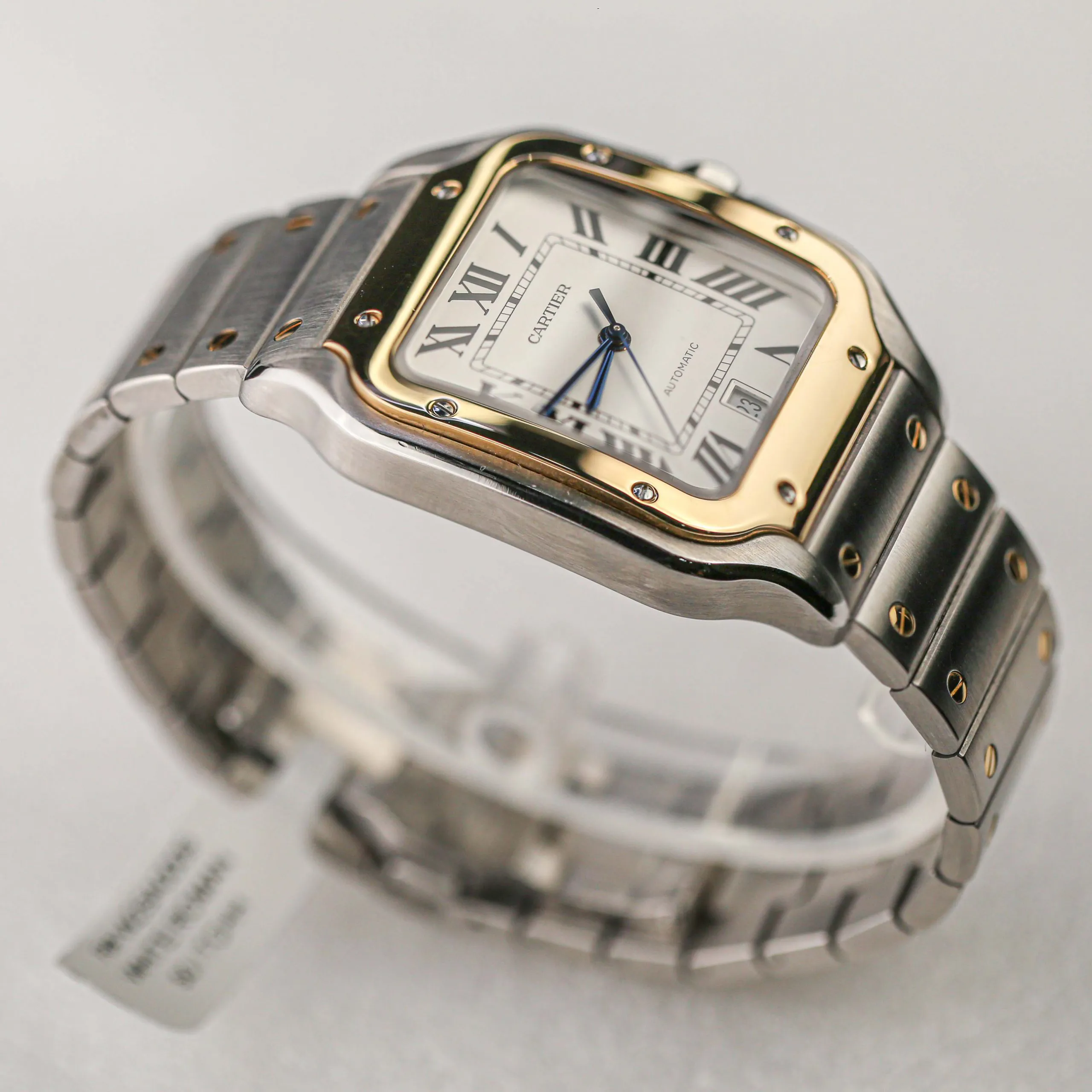 Cartier Santos W2SA0009 40mm Yellow gold and Stainless steel Silver 3