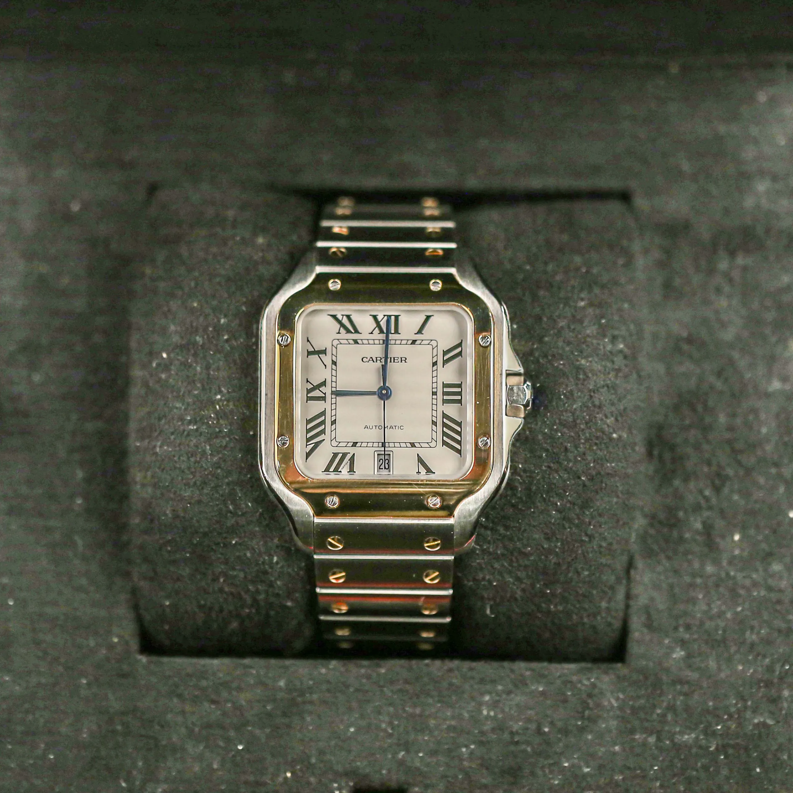 Cartier Santos W2SA0009 40mm Yellow gold and Stainless steel Silver 6