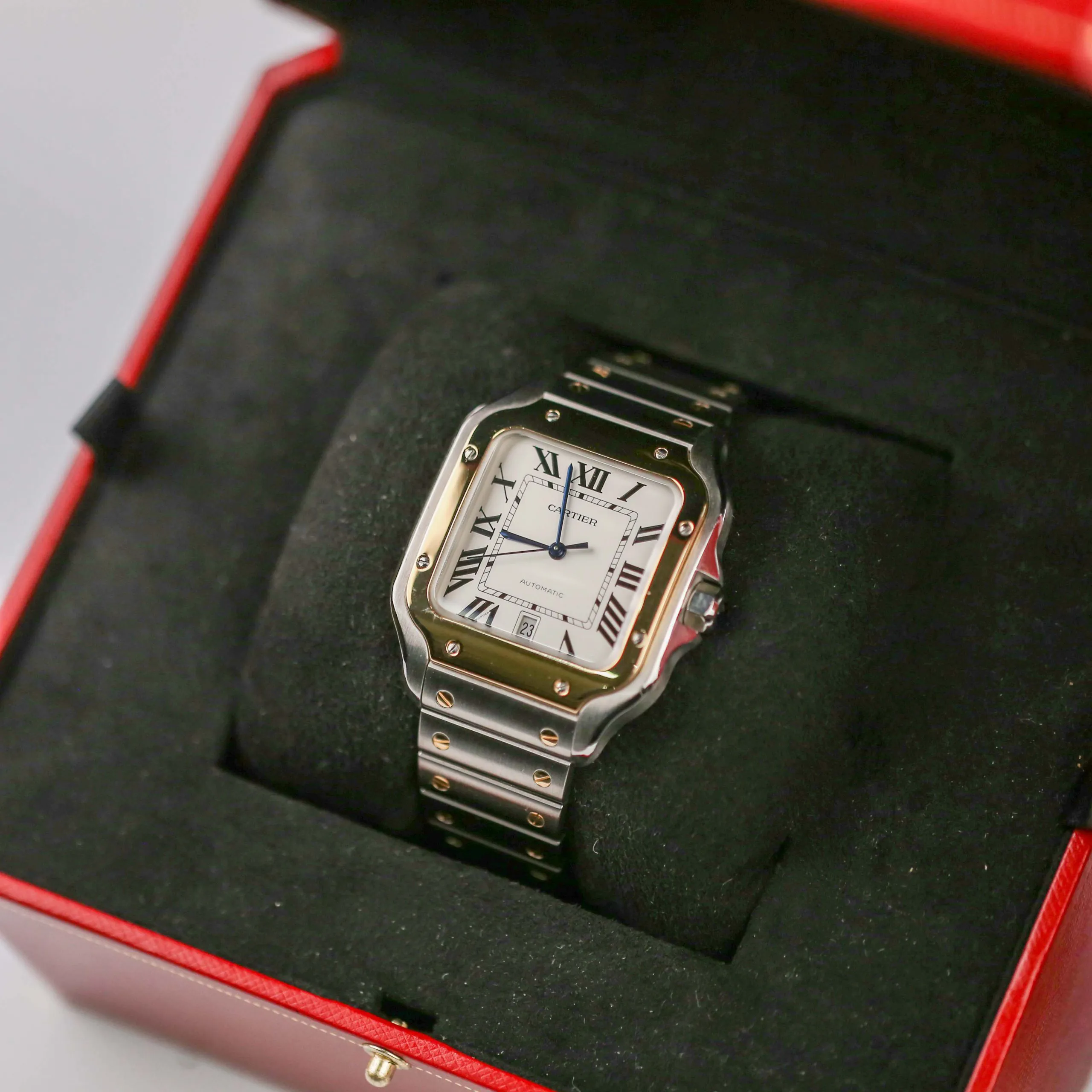 Cartier Santos W2SA0009 40mm Yellow gold and Stainless steel Silver 7