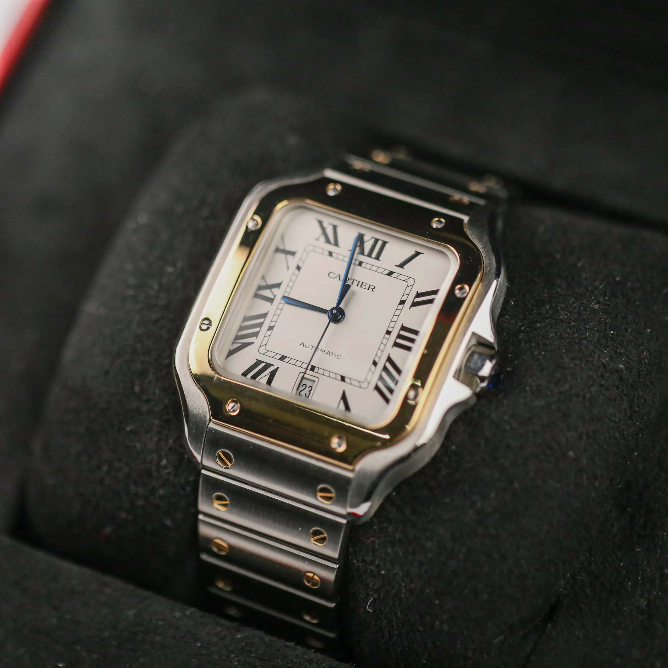 Cartier Santos W2SA0009 40mm Yellow gold and Stainless steel Silver 8