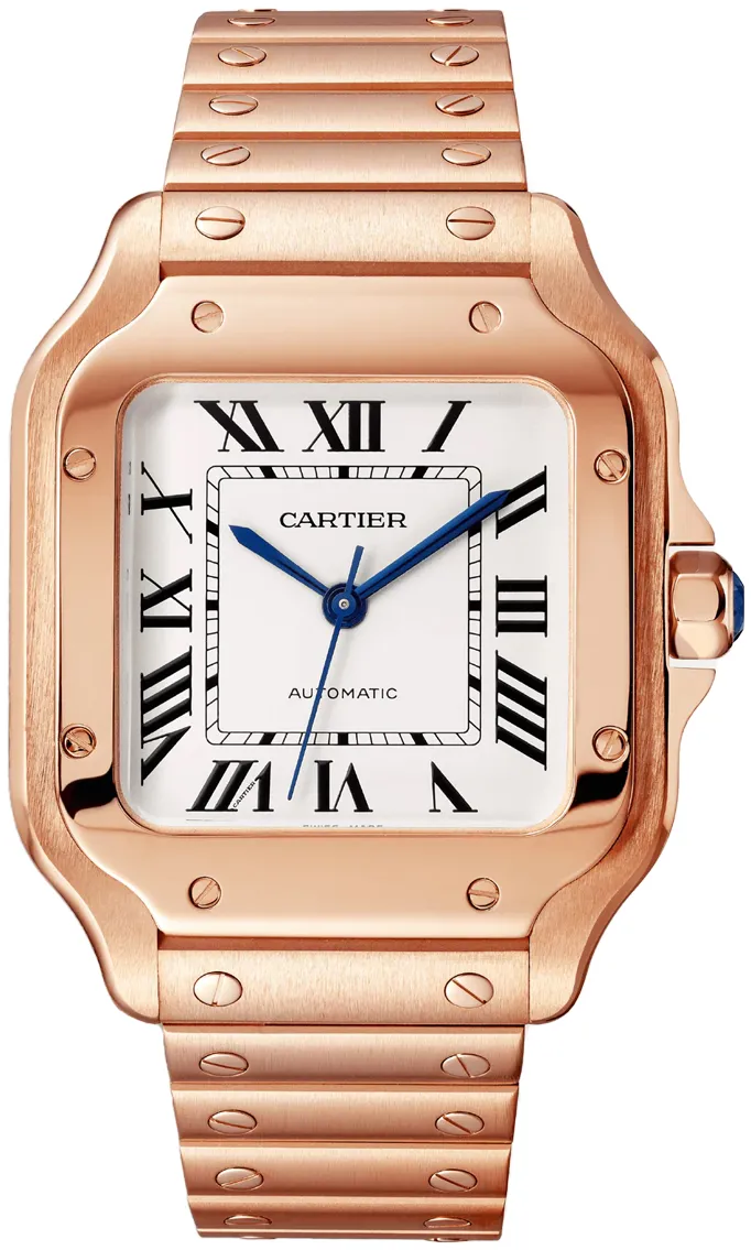 Cartier Santos WGSA0031 35mm 18K rose Silver