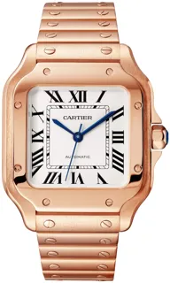 Cartier Santos WGSA0031 Rose gold Silver