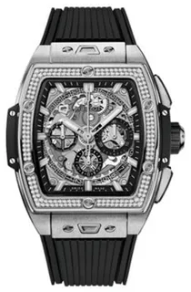 Hublot Spirit of Big Bang 642.NX.0170.RX.1104 Titanium Black skeleton dial with luminescent markers index markings, luminescent hands