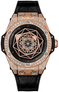 Hublot Big Bang Sang Bleu 465.OS.1118.VR.1704.MXM18 Yellow gold Black