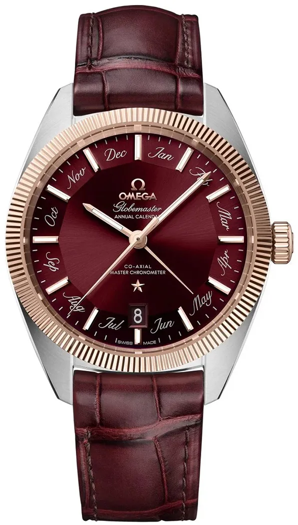 Omega Globemaster 130.23.41.22.11.001 44.25mm Stainless steel Red