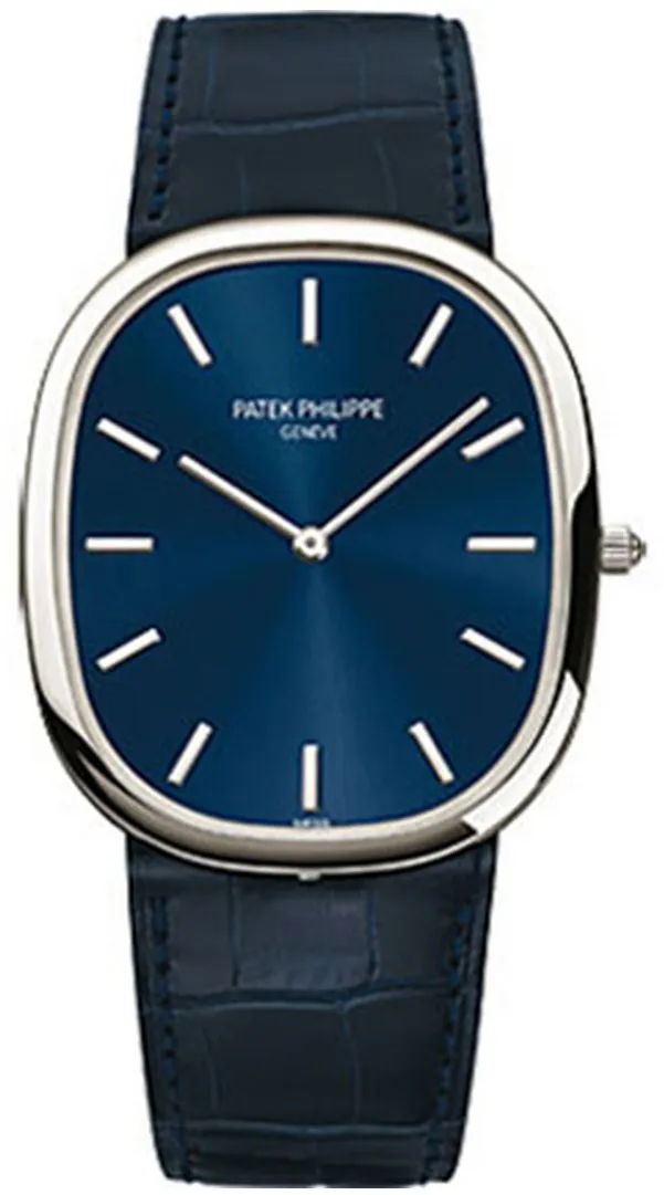 Patek Philippe Golden Ellipse 5738P-001 35.5mm Platinum Blue