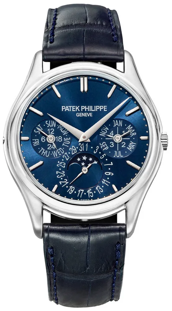 Patek Philippe Perpetual Calendar 5140P-001 37mm Platinum Blue