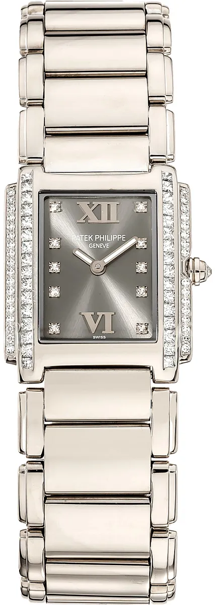 Patek Philippe Twenty~4 4910/20G-010 30mm White gold Grey