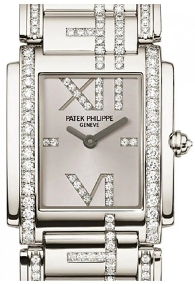 Patek Philippe Twenty~4 4910/48G-001 25mm White gold Silve