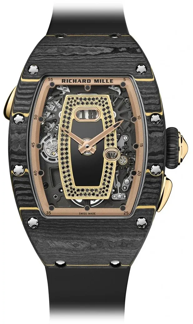 Richard Mille RM 037 RM 37 34.5mm Carbon Skeletonized Black