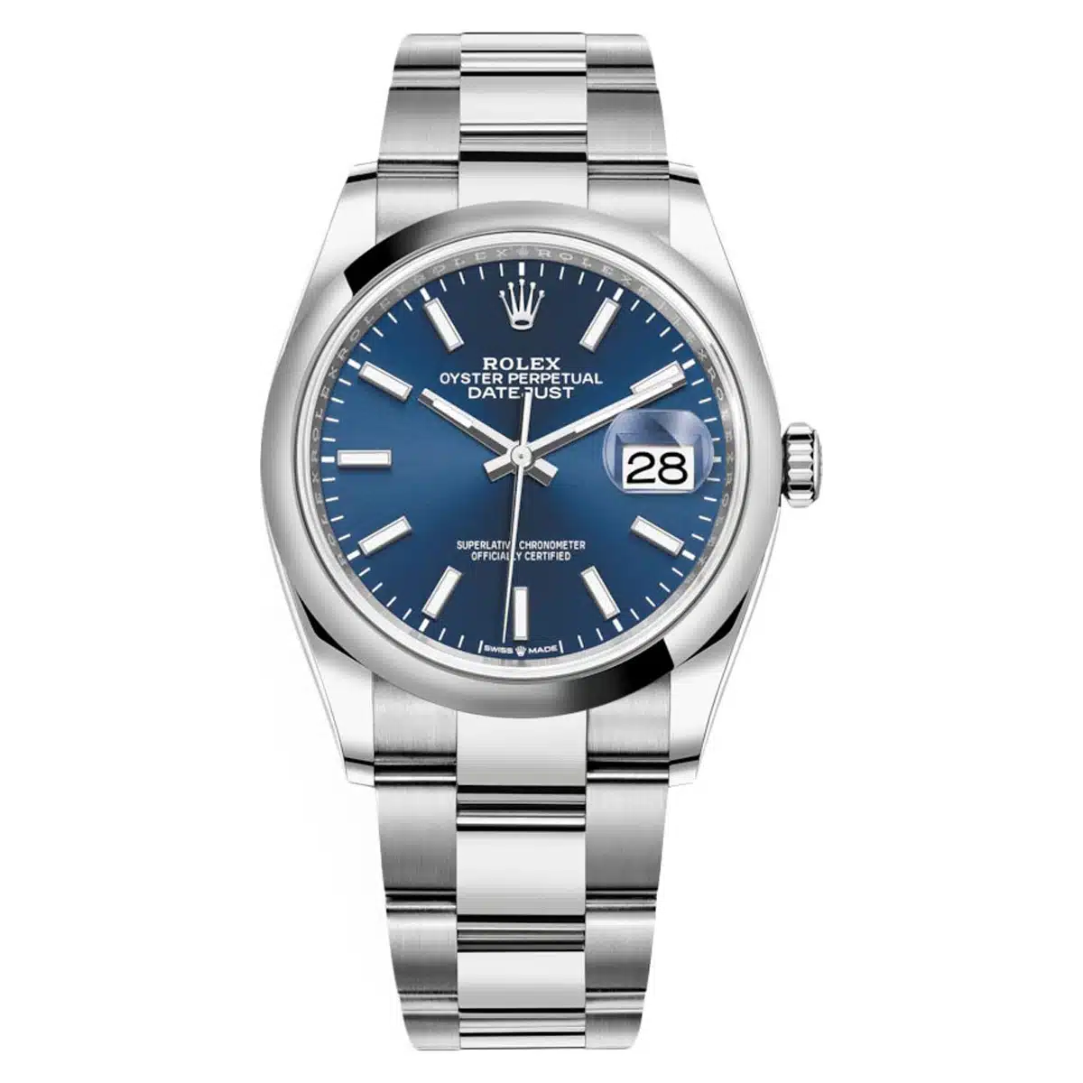 Rolex Datejust 36 126200-0006 36mm Oystersteel Blue