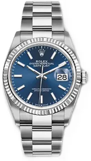 Rolex Datejust 36 126234-0018 White gold and Stainless steel Blue