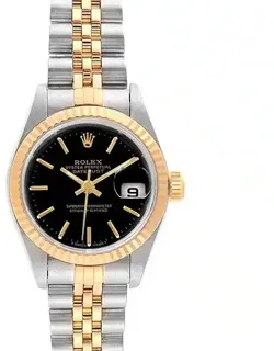 Rolex Lady-Datejust 69173 Yellow gold and Stainless steel White