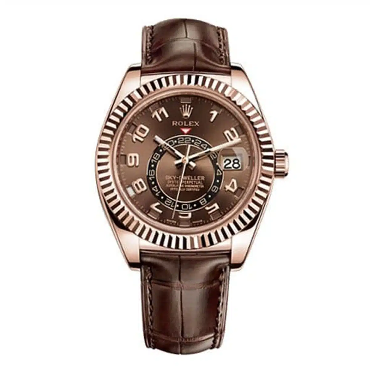 Rolex Sky-Dweller 326135 42mm Rose gold Brown