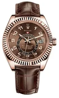 Rolex Sky-Dweller 326135 Rose gold Brown