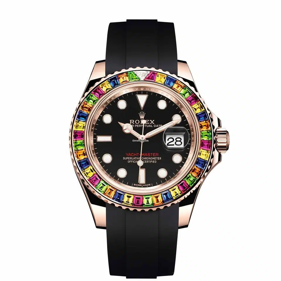 Rolex Yacht-Master 116695 SATS 40mm Everose gold Pave