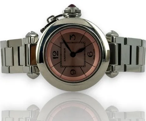 Cartier Pasha 2973 27mm Steel Pink