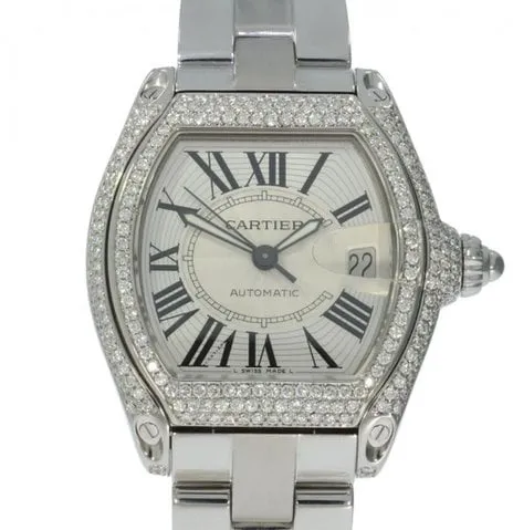 Cartier Roadster W62025V3 36mm Stainless steel White