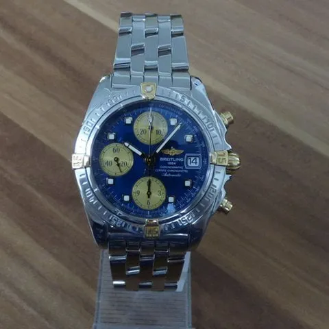 Breitling Cockpit B13358 39mm Yellow gold and Stainless steel Blue