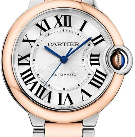 Cartier Ballon Bleu de Cartier W2BB0033 36mm Yellow gold and Stainless steel Silver