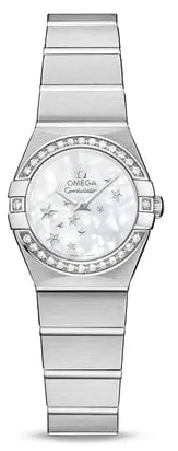 Omega Constellation Quartz 123.15.24.60.05.003 24mm Stainless steel White