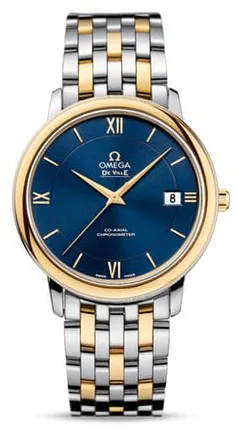 Omega De Ville 424.20.37.20.03.001 37mm Yellow gold and Stainless steel Blue