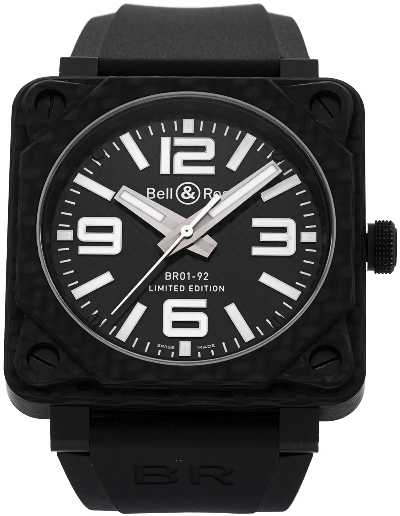 Bell & Ross BR 01-92 Carbon Fibre 46mm Carbon fiber Black