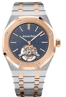 Audemars Piguet Royal Oak Tourbillon 26517SR.OO.1220SR.01 Rose gold and Stainless steel Blue