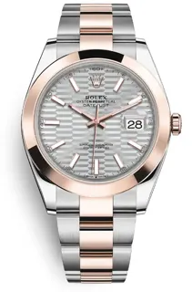 Rolex Datejust 41 126301 Rose gold and Stainless steel Silver