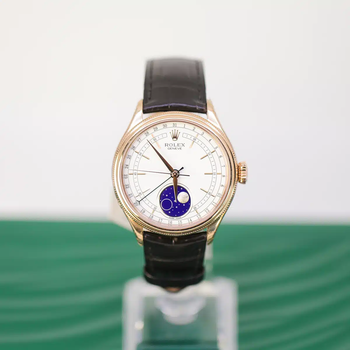 Rolex Cellini Moonphase 50535 39mm Everose gold White 1