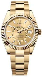 Rolex Sky-Dweller 336938-0001 Yellow gold Champagne