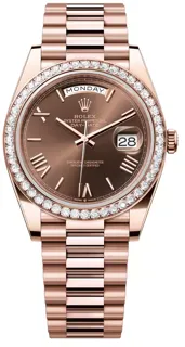 Rolex Day-Date 40 228345RBR Everose gold Chocolate