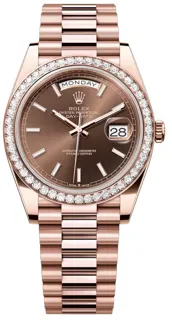 Rolex Day-Date 40 228345RBR Everose gold Brown