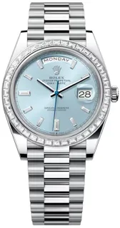 Rolex Day-Date 228396TBR-0002 Platinum Blue