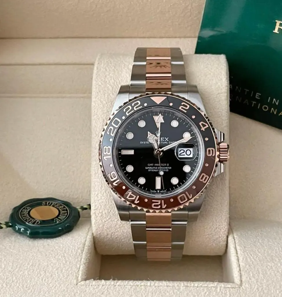 Rolex GMT-Master II 126711CHNR 40mm Yellow gold and Stainless steel Black