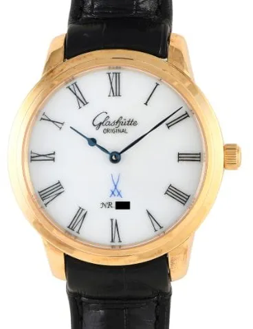 Glashütte Senator Meissen 100-10-01-01-04 40mm Rose gold White