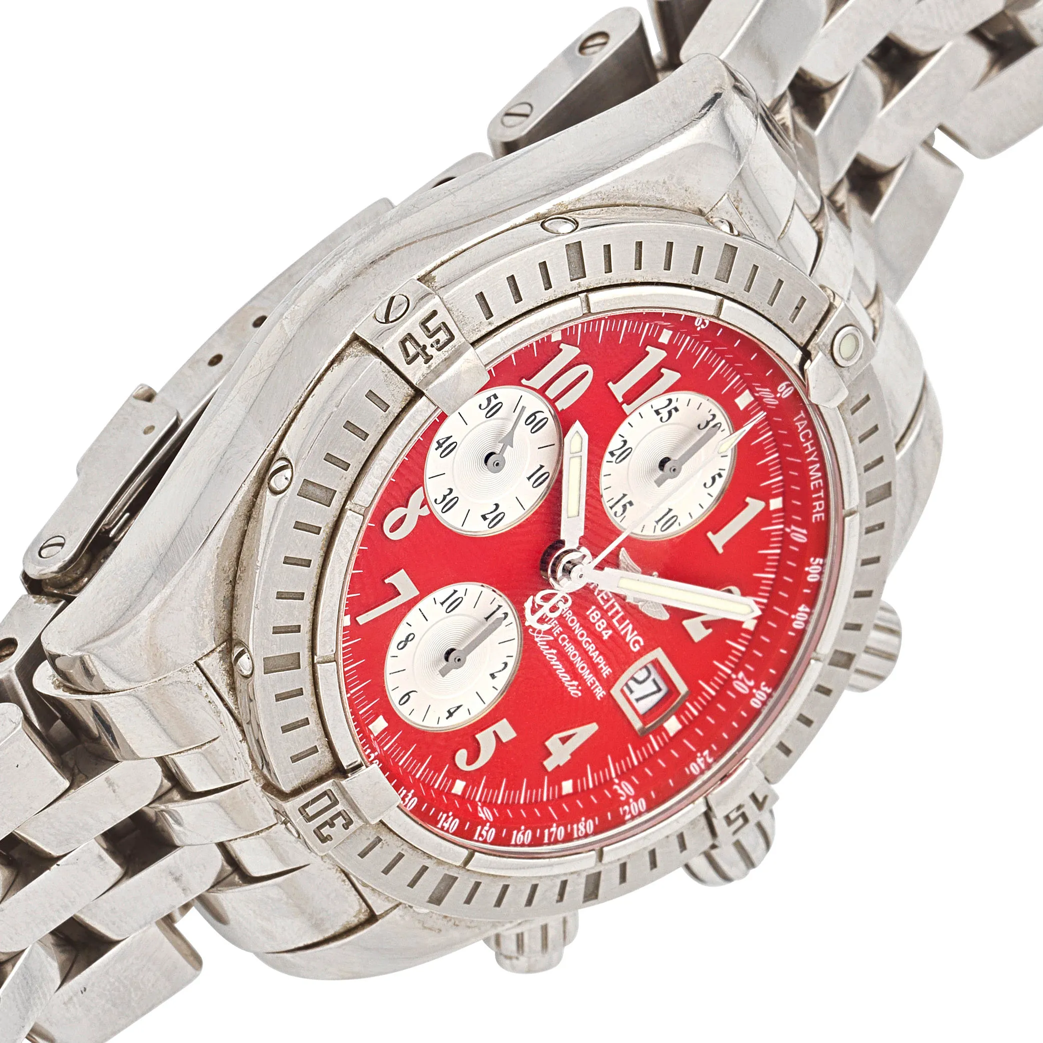 Breitling Chronometre A1335611/K508 44mm Stainless steel Red 4