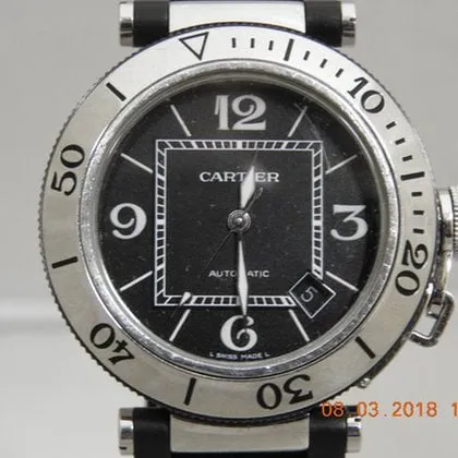 Cartier Pasha W31077U2 41mm Steel Black