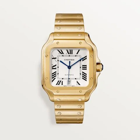 Cartier Santos WGSA0029 40mm Yellow gold Silver