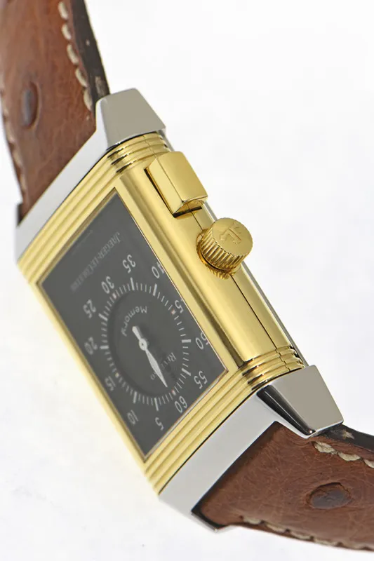 Jaeger-LeCoultre Reverso 255.5.82 23mm Yellow gold and Stainless steel Silvered 2