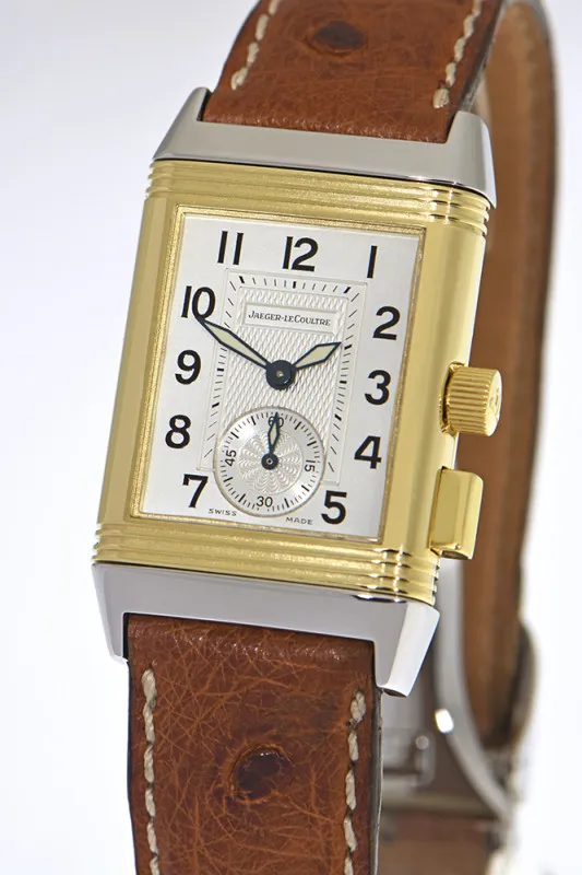 Jaeger-LeCoultre Reverso 255.5.82 23mm Yellow gold and Stainless steel Silvered 4