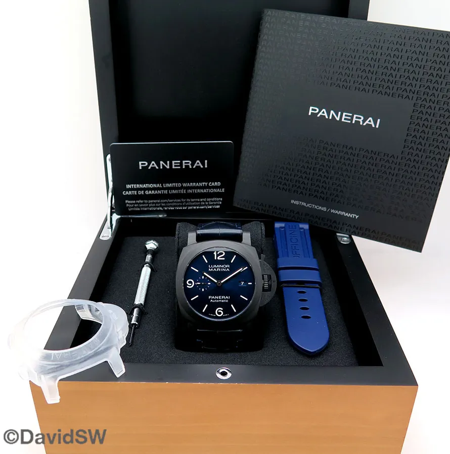 Panerai Luminor Marina PAM 1664 44mm Carbotech Blue 1