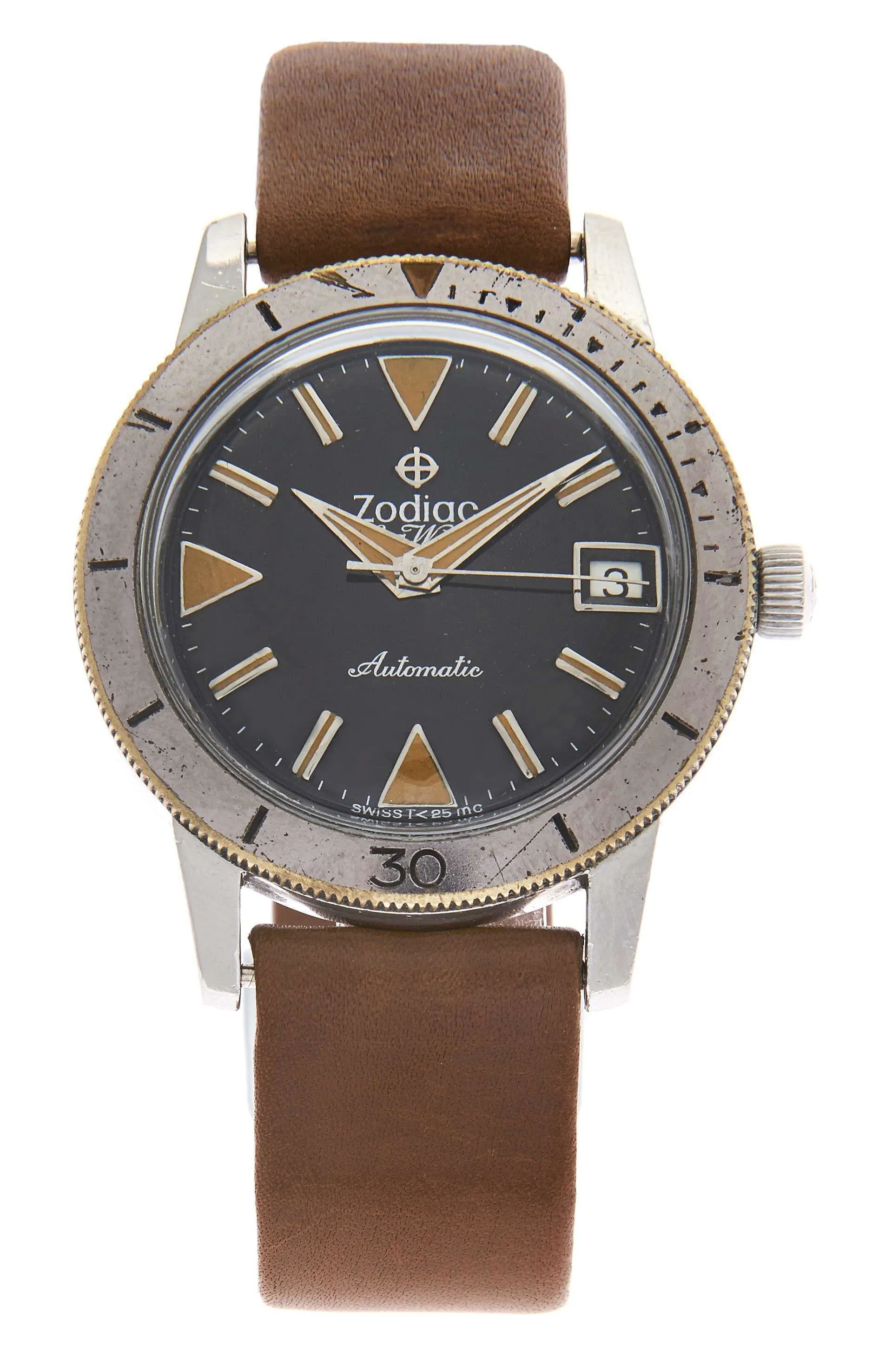 Zodiac Sea Wolf 35mm Stainless steel Black