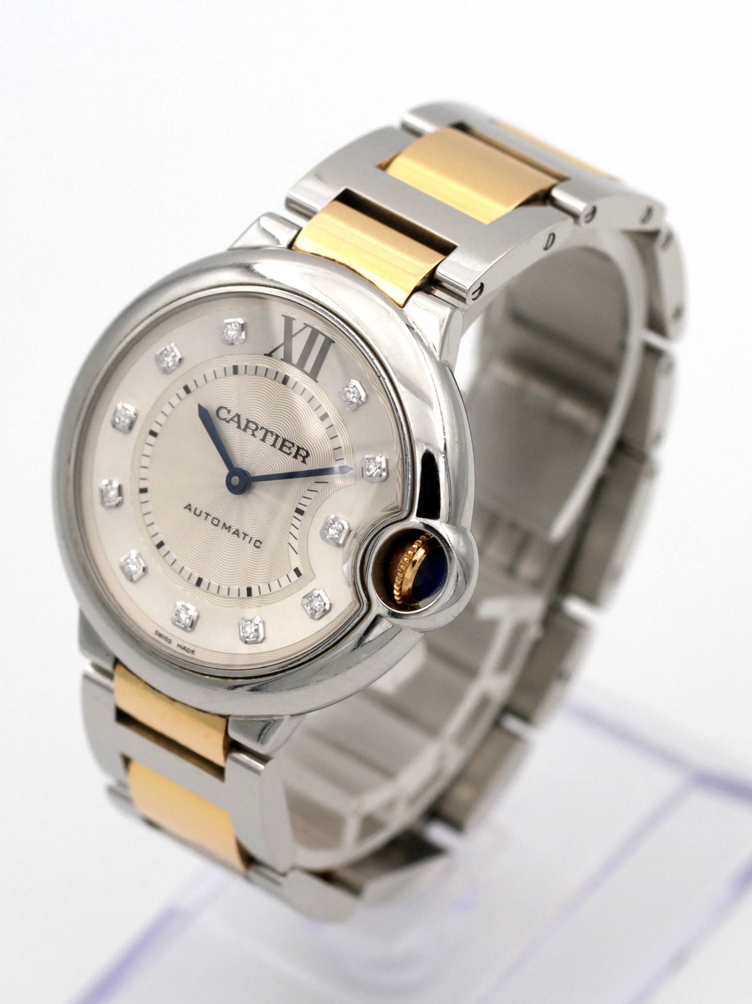 Cartier Ballon Bleu 3284 36mm Yellow gold and Stainless steel Silver 1