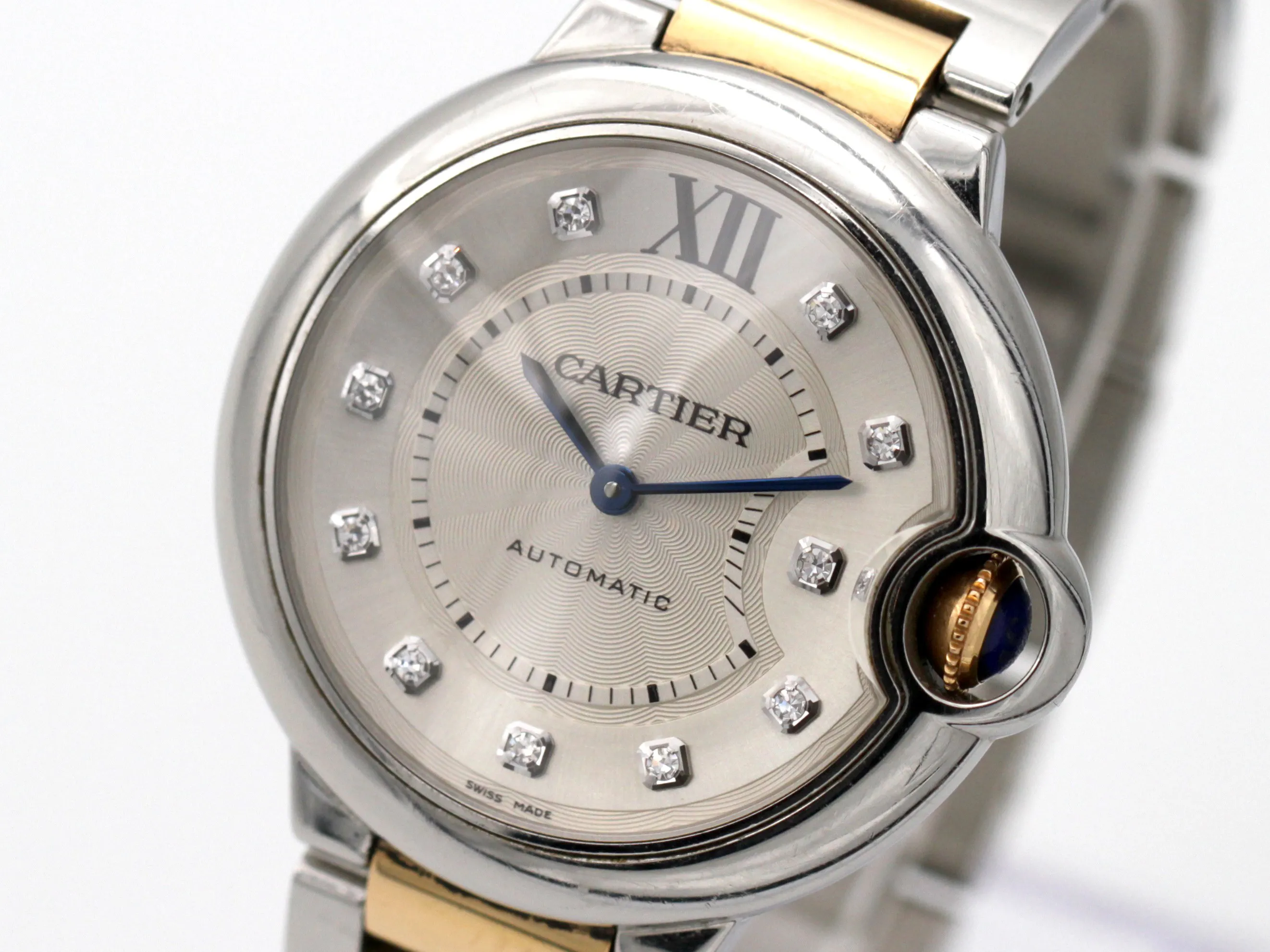 Cartier Ballon Bleu 3284 36mm Yellow gold and Stainless steel Silver 3