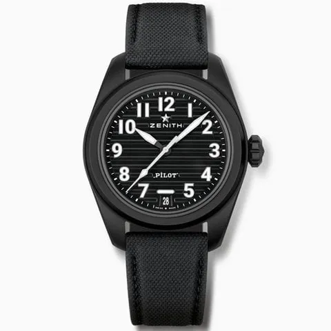 Zenith Pilot 49.4000.3620/21.I001 40mm Black ceramic Black