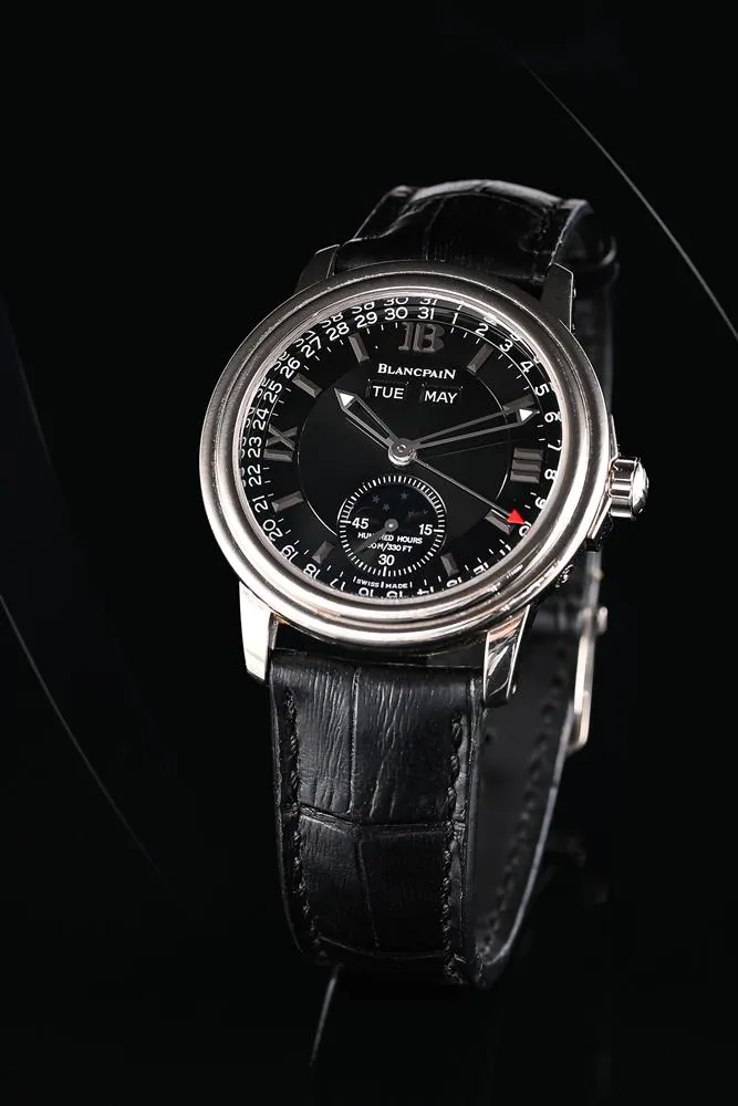 Blancpain Villeret 38mm White gold Black