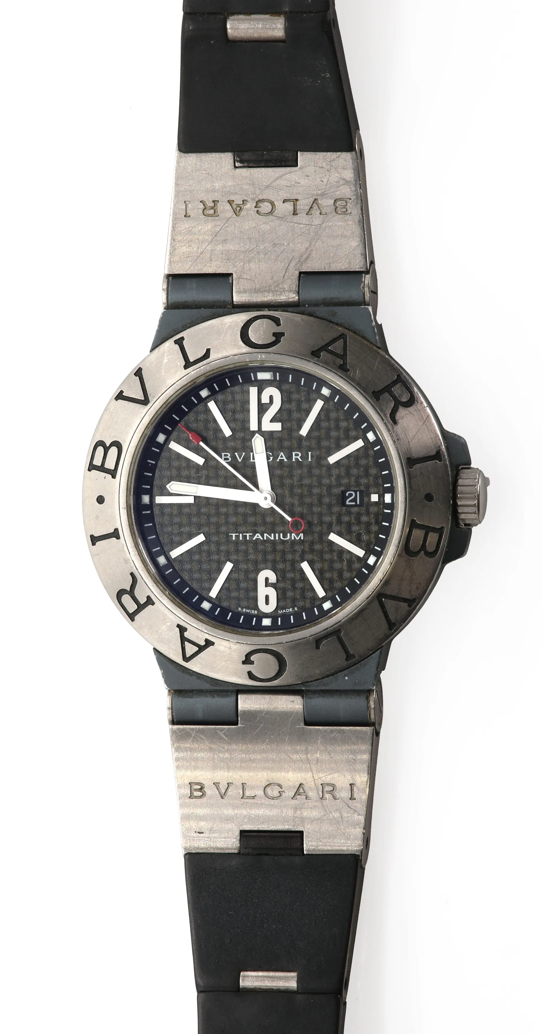 Bulgari Diagono TI 44 TA 44mm Titanium Black